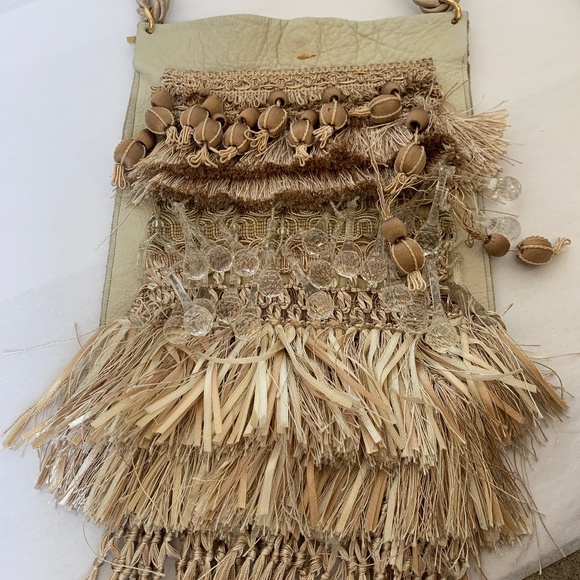 Tan Cross Bag With Special Decorations - Picture 2 of 5